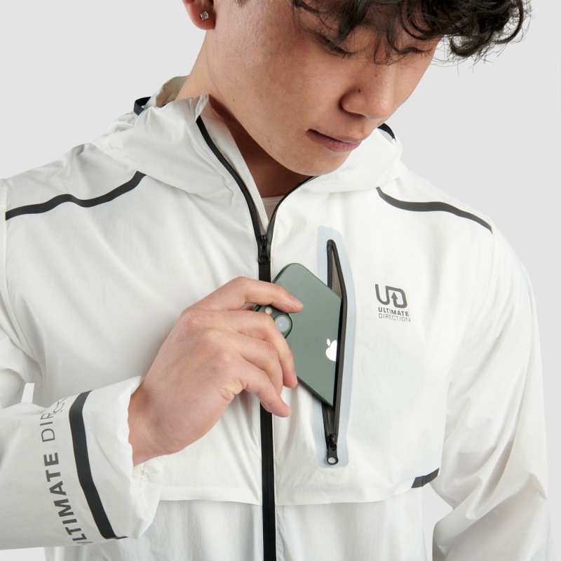 Ultimate Direction Aerolight Wind Jacket White | 549IYVKPZ