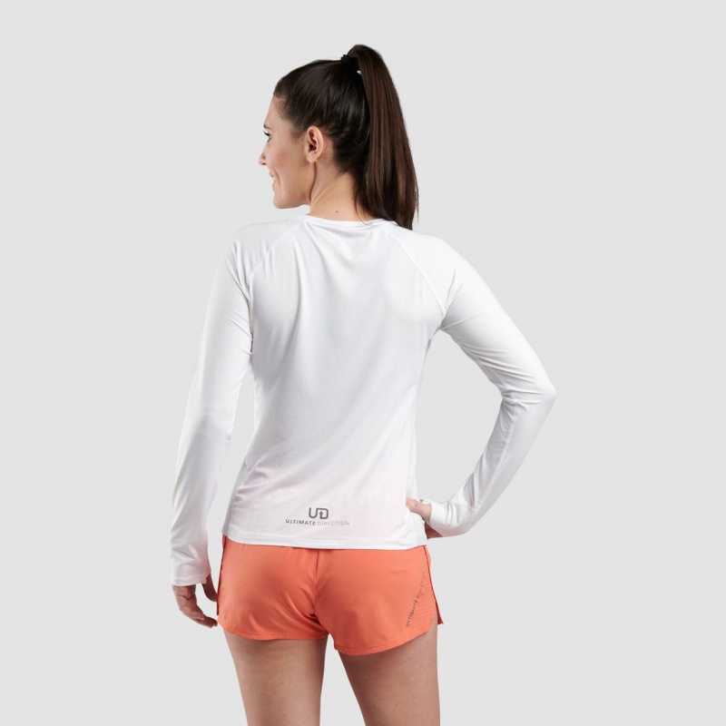 Ultimate Direction Cirriform Long Sleeve White | 749LUICBT