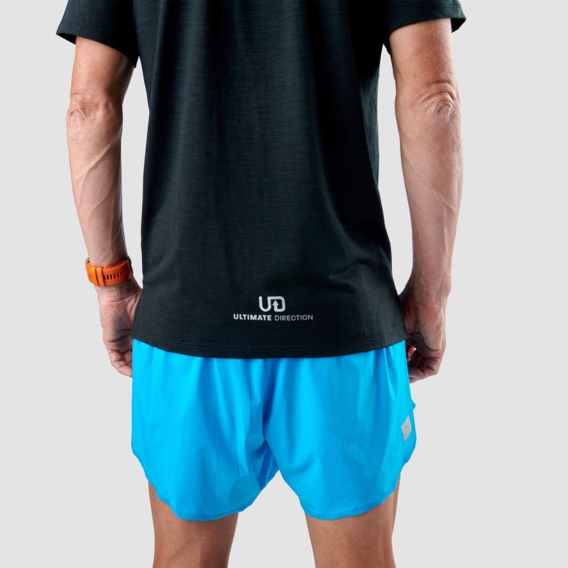 Ultimate Direction Jason Schlarb Merino Tee Black | 125NGALVT