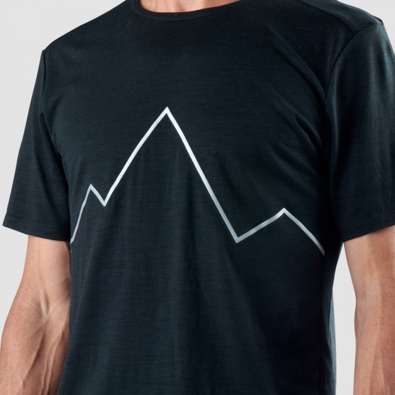 Ultimate Direction Jason Schlarb Merino Tee Black | 125NGALVT